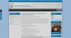 Desktop Screenshot of personalchefinsurance.com